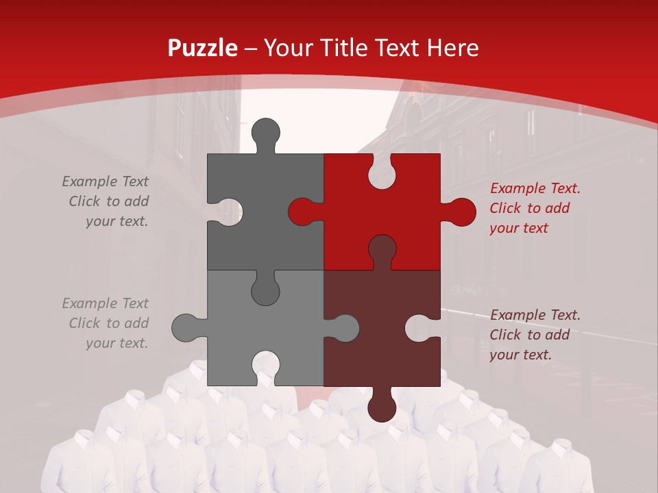 A Large Group Of Plastic Bags On A City Street PowerPoint Template