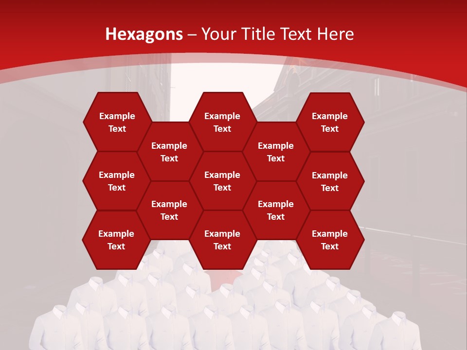 A Large Group Of Plastic Bags On A City Street PowerPoint Template