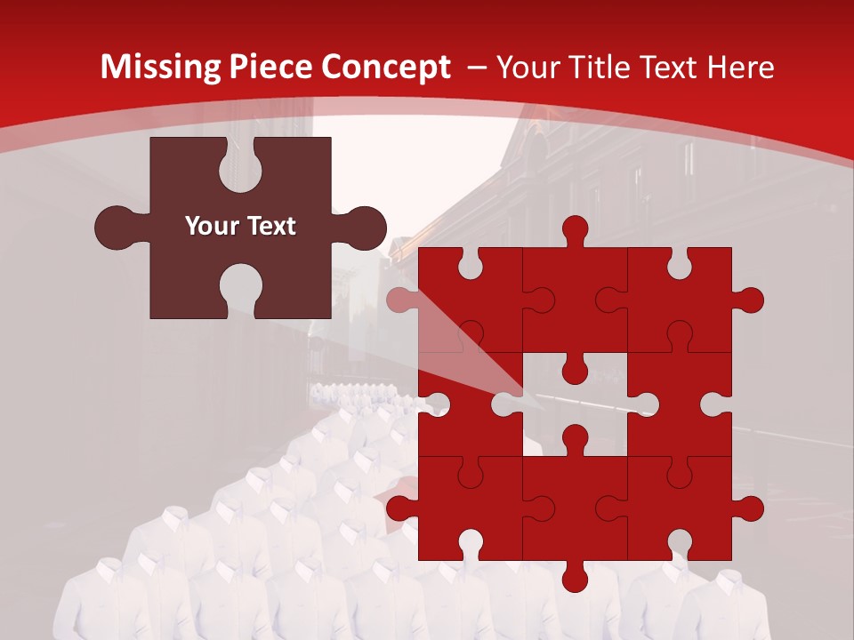 A Large Group Of Plastic Bags On A City Street PowerPoint Template