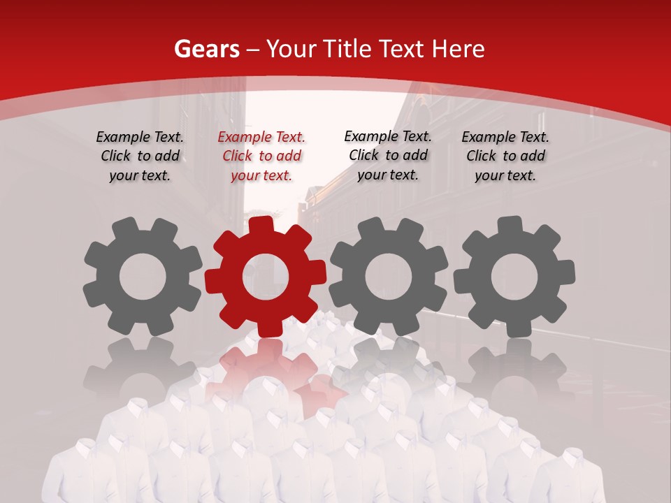 A Large Group Of Plastic Bags On A City Street PowerPoint Template