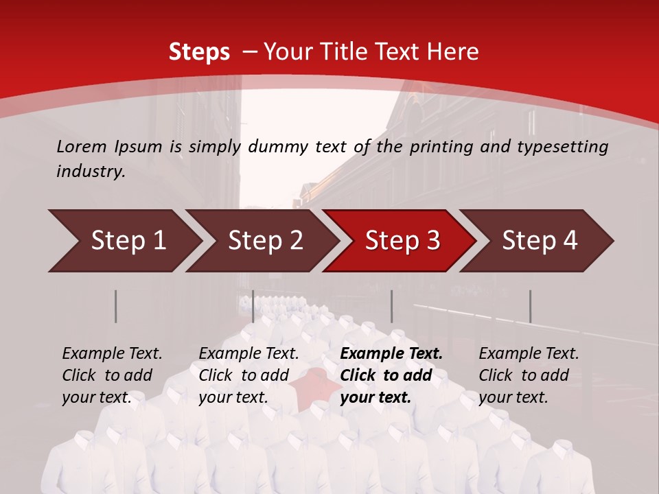 A Large Group Of Plastic Bags On A City Street PowerPoint Template