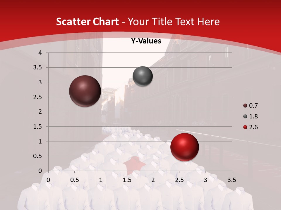 A Large Group Of Plastic Bags On A City Street PowerPoint Template