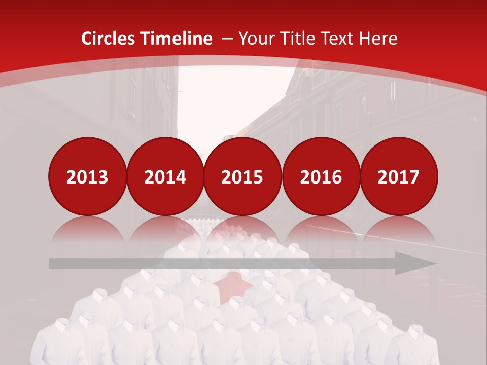 A Large Group Of Plastic Bags On A City Street PowerPoint Template