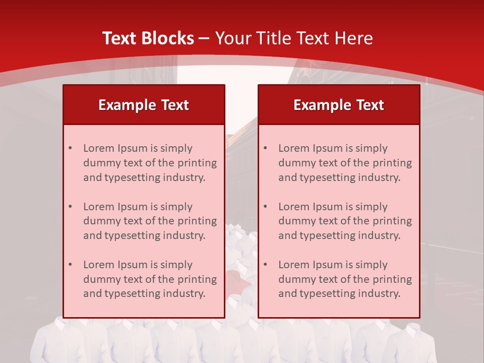 A Large Group Of Plastic Bags On A City Street PowerPoint Template