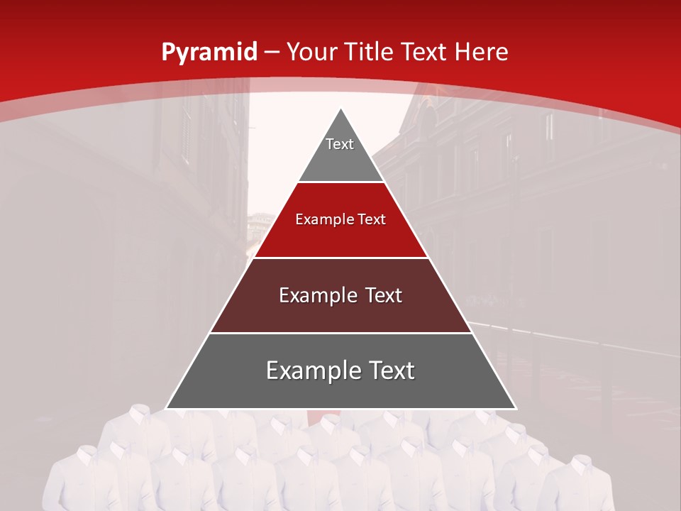 A Large Group Of Plastic Bags On A City Street PowerPoint Template