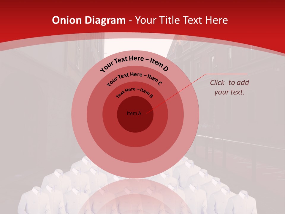 A Large Group Of Plastic Bags On A City Street PowerPoint Template