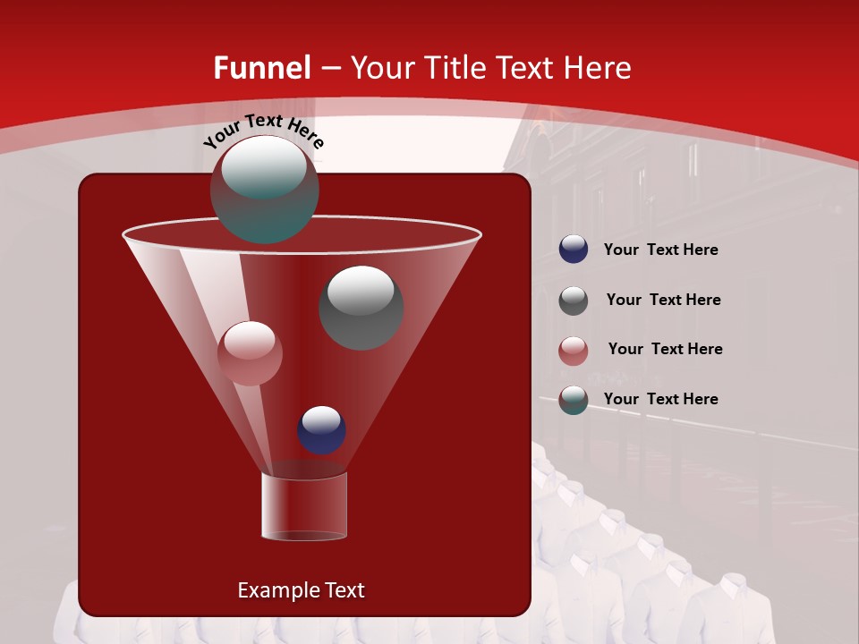 A Large Group Of Plastic Bags On A City Street PowerPoint Template