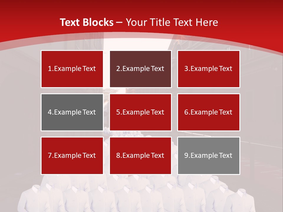 A Large Group Of Plastic Bags On A City Street PowerPoint Template