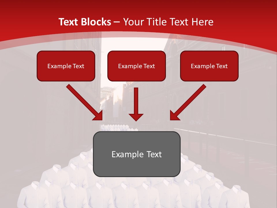 A Large Group Of Plastic Bags On A City Street PowerPoint Template