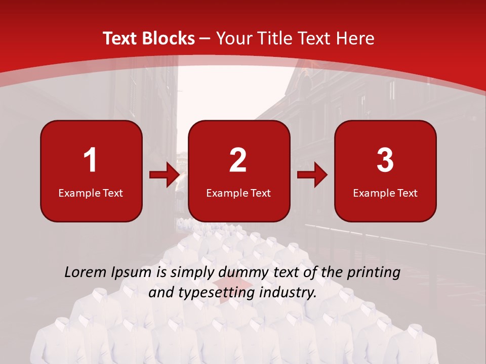 A Large Group Of Plastic Bags On A City Street PowerPoint Template