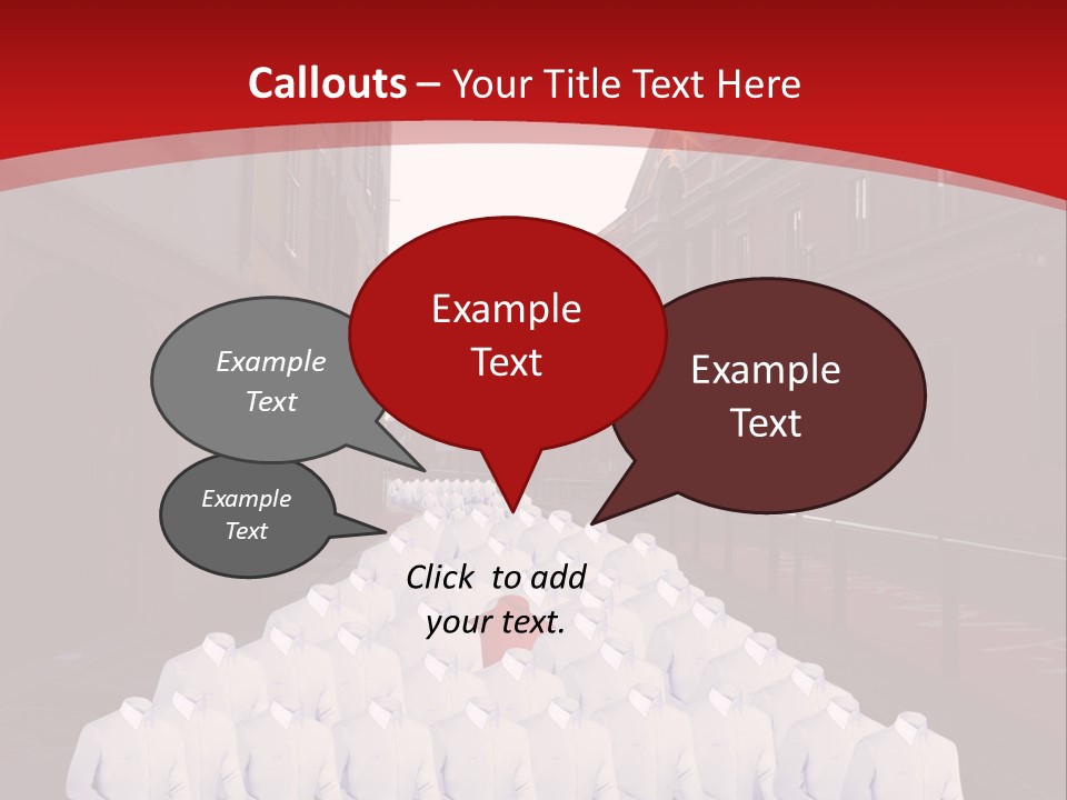 A Large Group Of Plastic Bags On A City Street PowerPoint Template