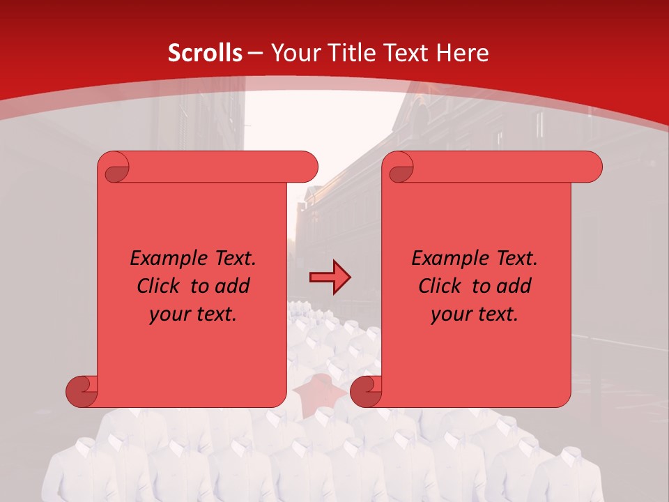 A Large Group Of Plastic Bags On A City Street PowerPoint Template