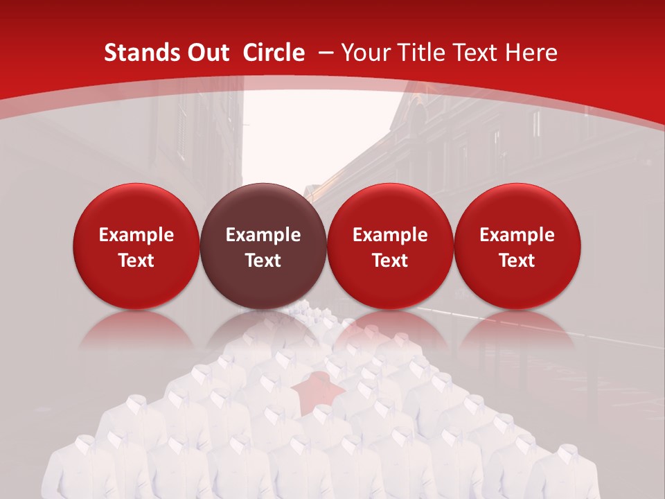 A Large Group Of Plastic Bags On A City Street PowerPoint Template