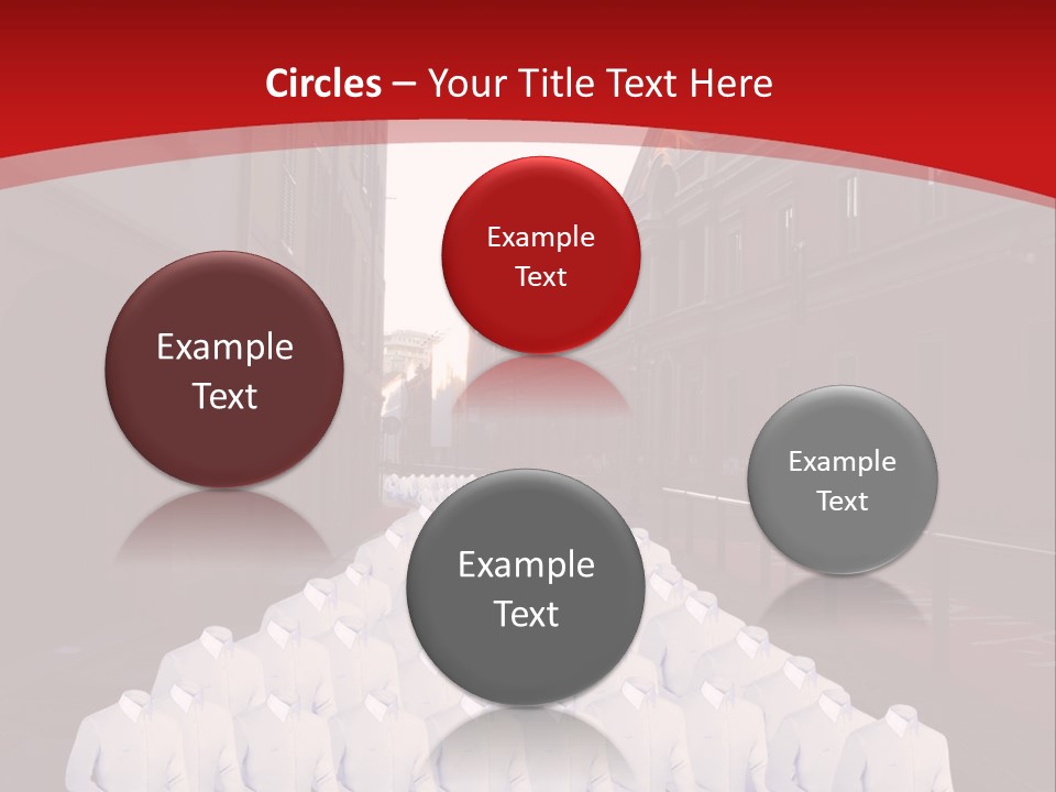 A Large Group Of Plastic Bags On A City Street PowerPoint Template