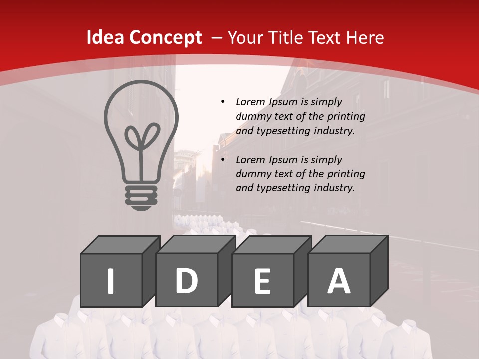 A Large Group Of Plastic Bags On A City Street PowerPoint Template