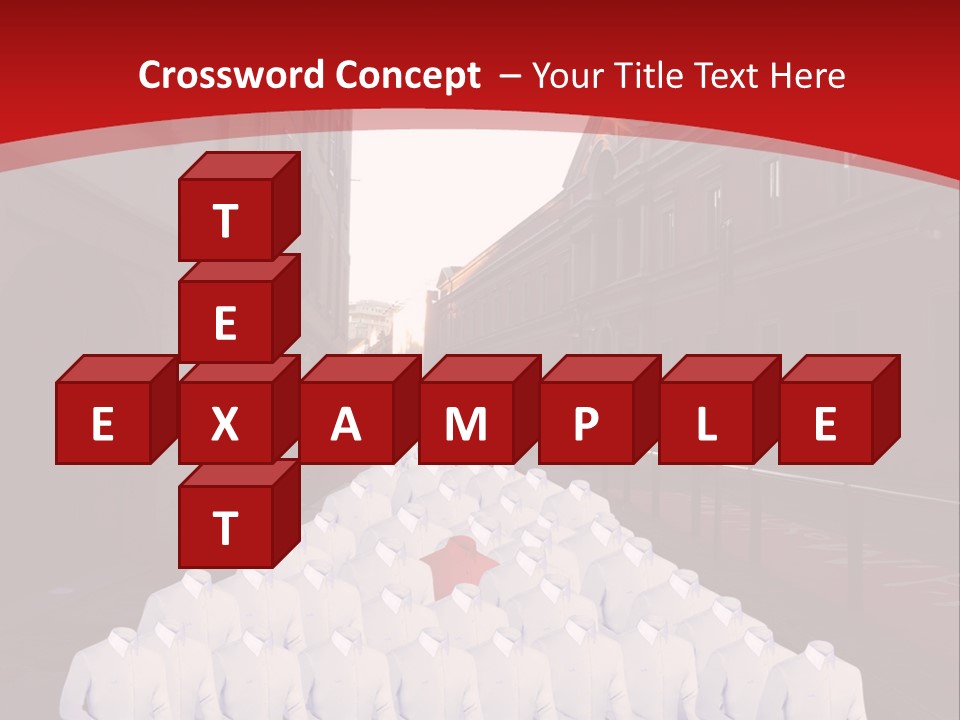 A Large Group Of Plastic Bags On A City Street PowerPoint Template