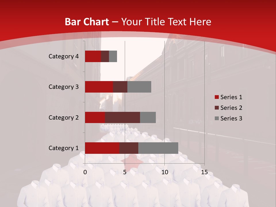 A Large Group Of Plastic Bags On A City Street PowerPoint Template