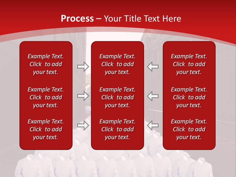 A Large Group Of Plastic Bags On A City Street PowerPoint Template