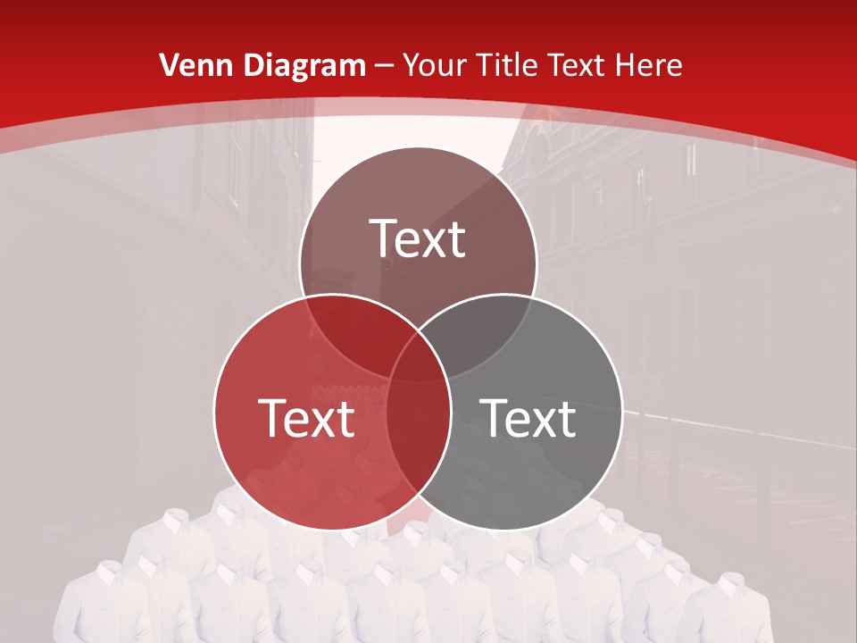 A Large Group Of Plastic Bags On A City Street PowerPoint Template