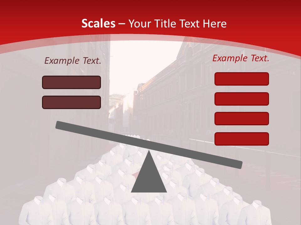 A Large Group Of Plastic Bags On A City Street PowerPoint Template