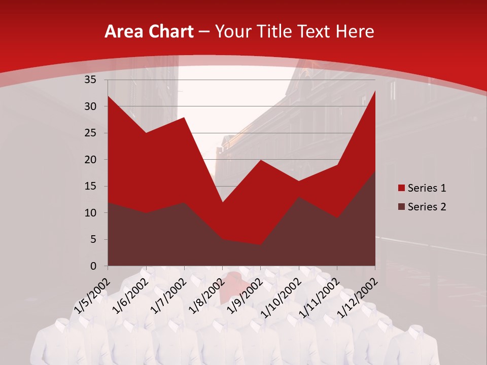 A Large Group Of Plastic Bags On A City Street PowerPoint Template