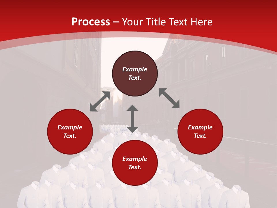 A Large Group Of Plastic Bags On A City Street PowerPoint Template