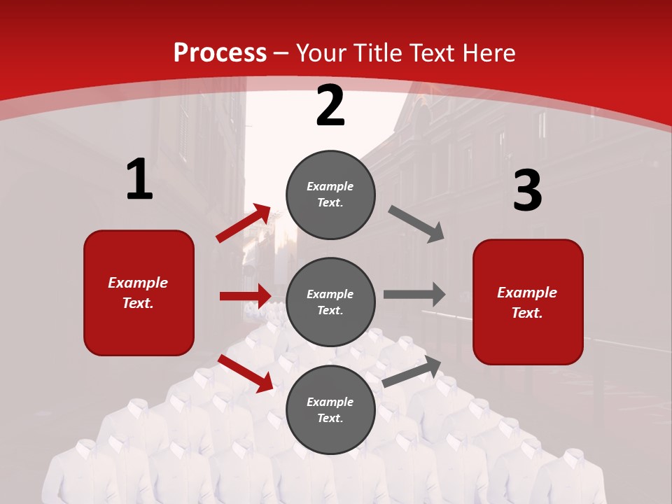A Large Group Of Plastic Bags On A City Street PowerPoint Template