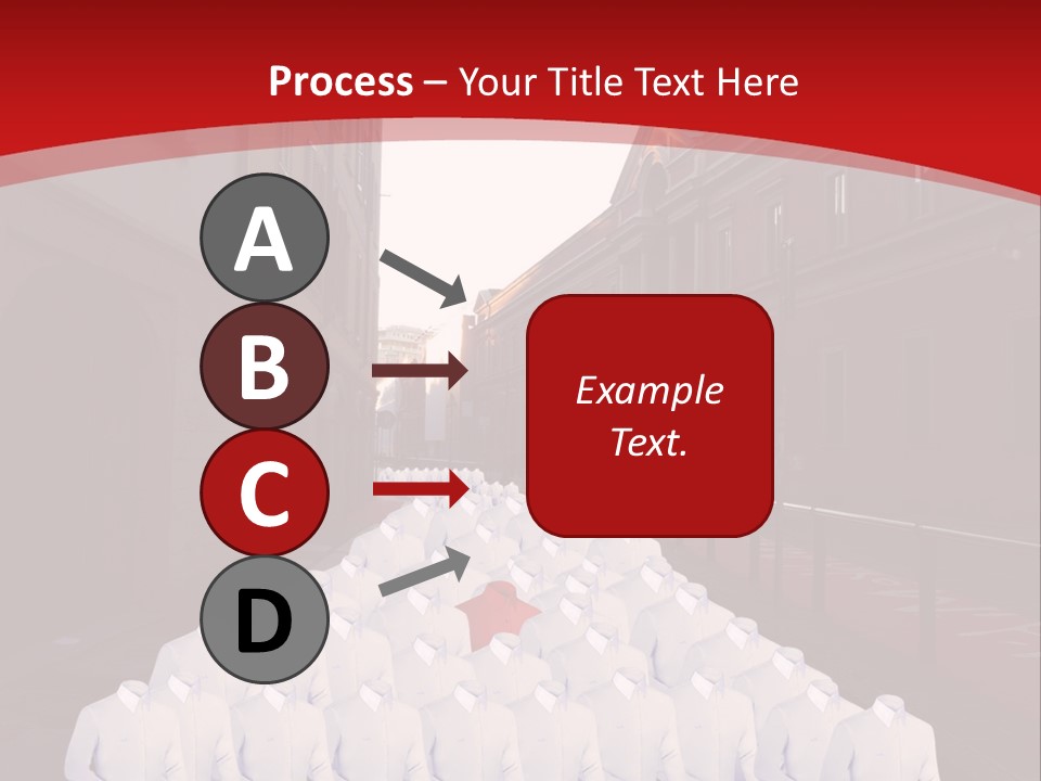 A Large Group Of Plastic Bags On A City Street PowerPoint Template