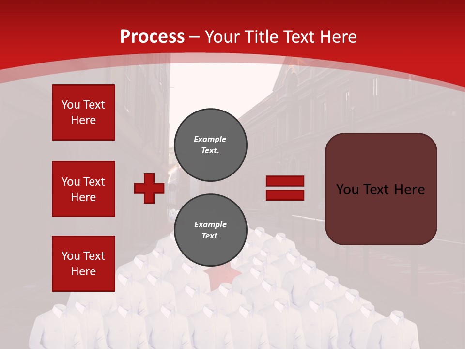 A Large Group Of Plastic Bags On A City Street PowerPoint Template