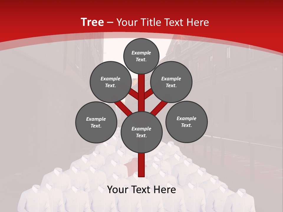 A Large Group Of Plastic Bags On A City Street PowerPoint Template