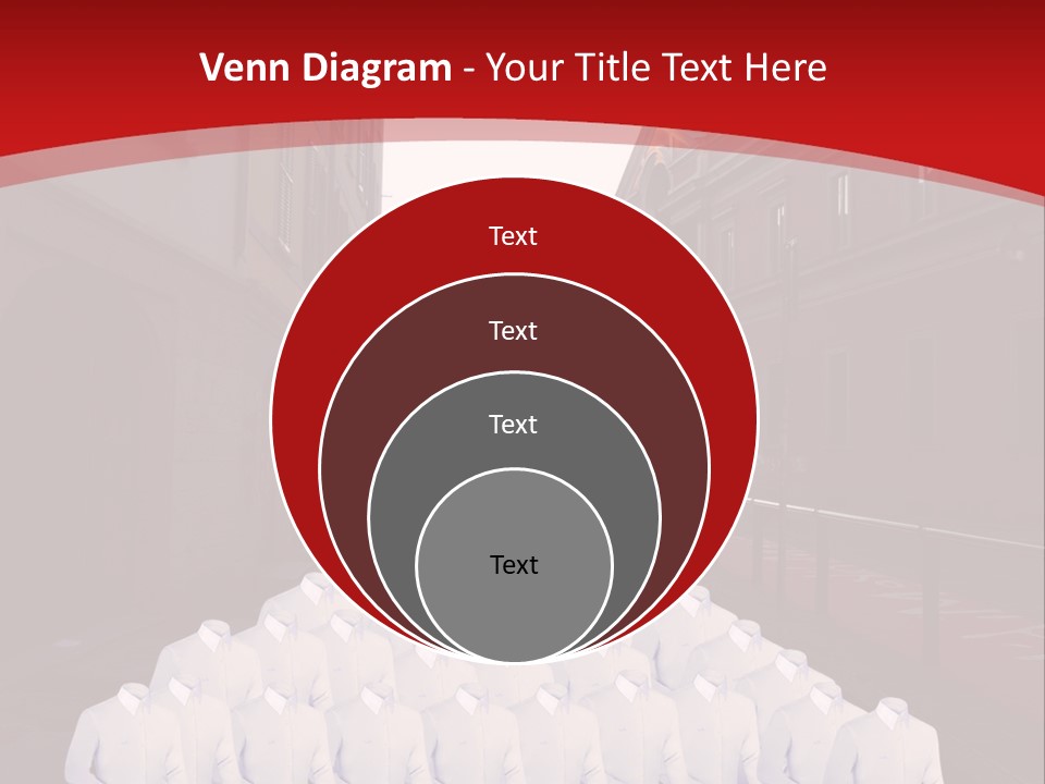 A Large Group Of Plastic Bags On A City Street PowerPoint Template