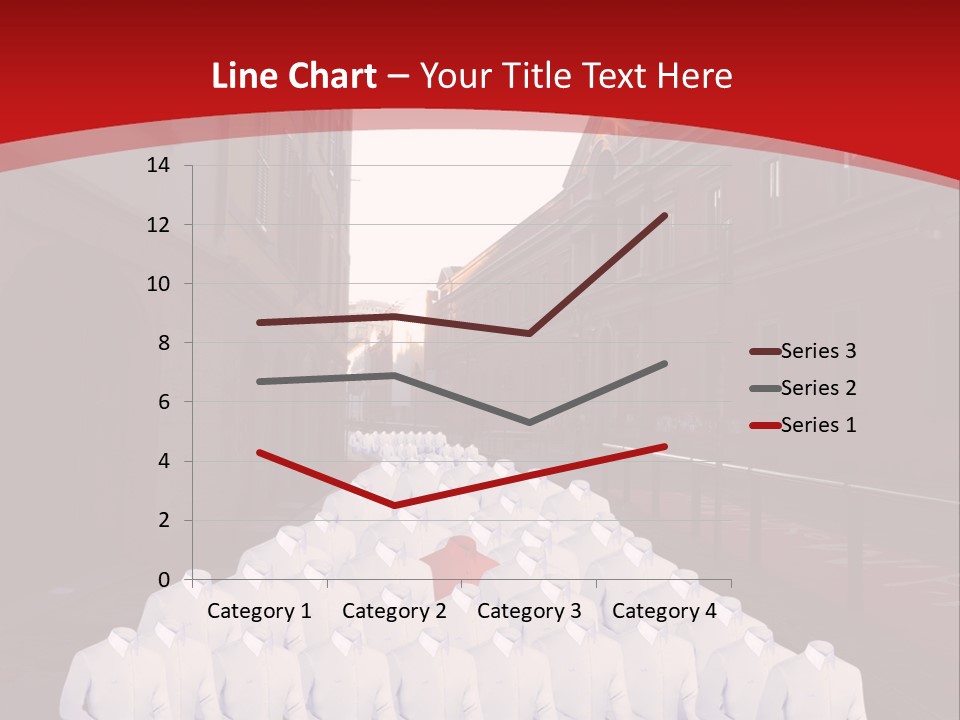 A Large Group Of Plastic Bags On A City Street PowerPoint Template