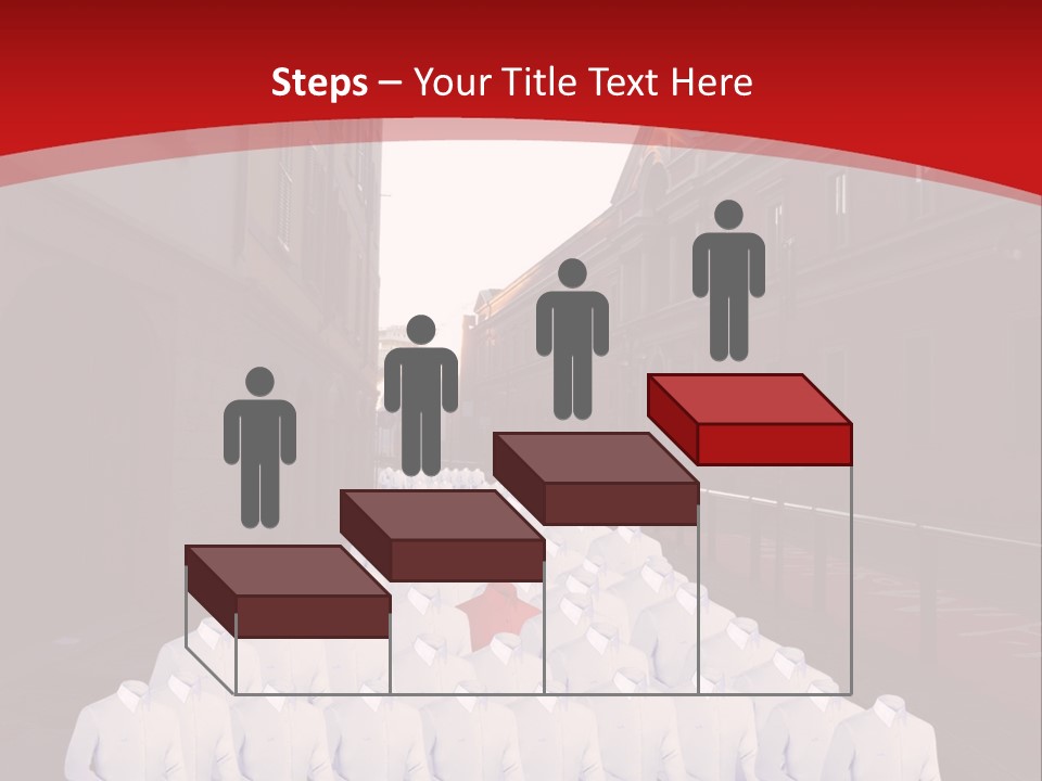 A Large Group Of Plastic Bags On A City Street PowerPoint Template