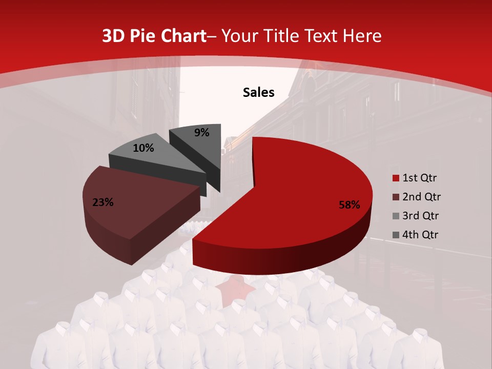 A Large Group Of Plastic Bags On A City Street PowerPoint Template