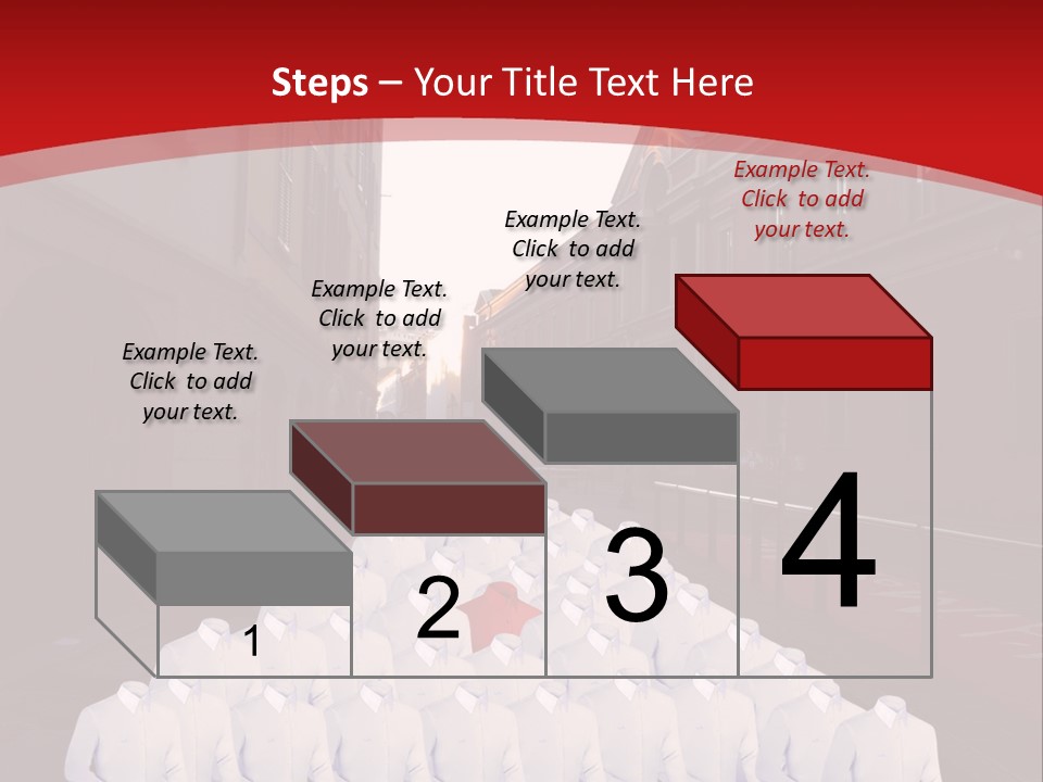 A Large Group Of Plastic Bags On A City Street PowerPoint Template