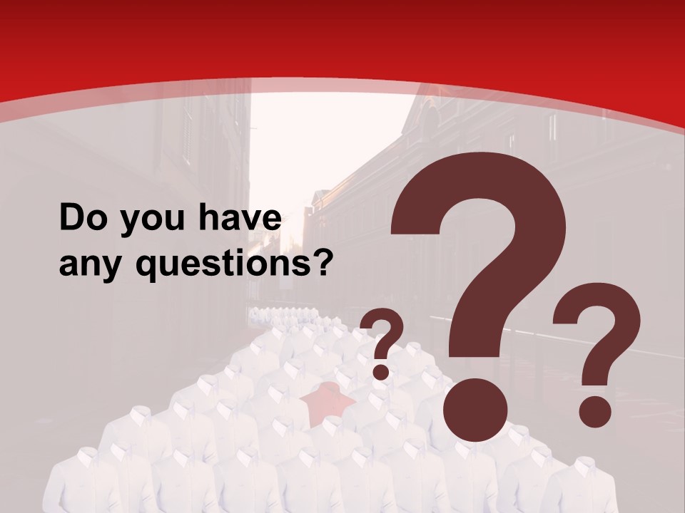 A Large Group Of Plastic Bags On A City Street PowerPoint Template