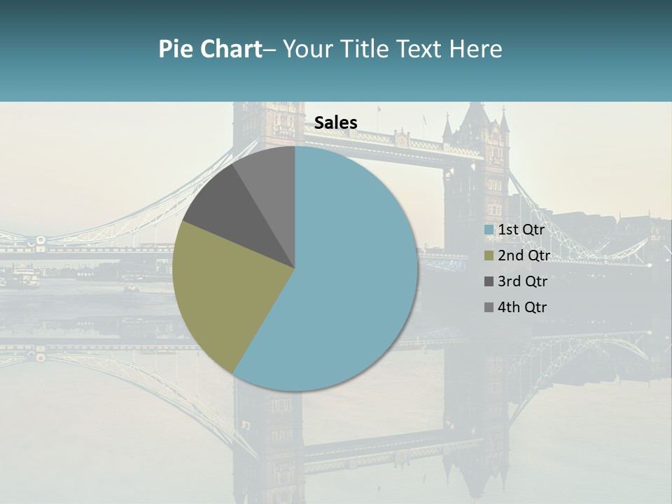 A Bridge With A Reflection In The Water PowerPoint Template