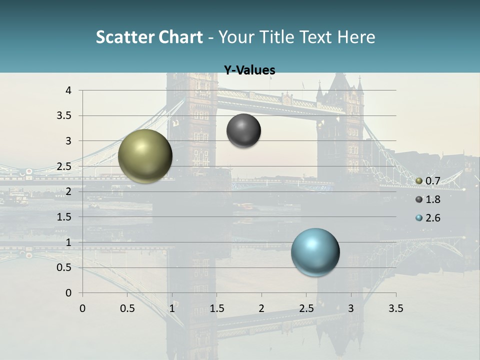 A Bridge With A Reflection In The Water PowerPoint Template