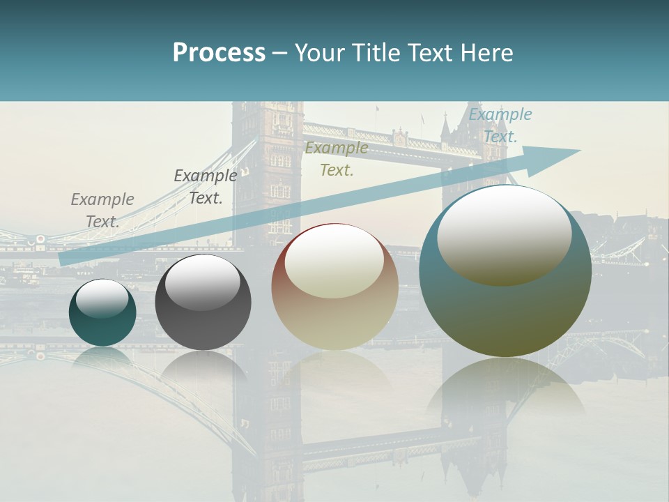 A Bridge With A Reflection In The Water PowerPoint Template