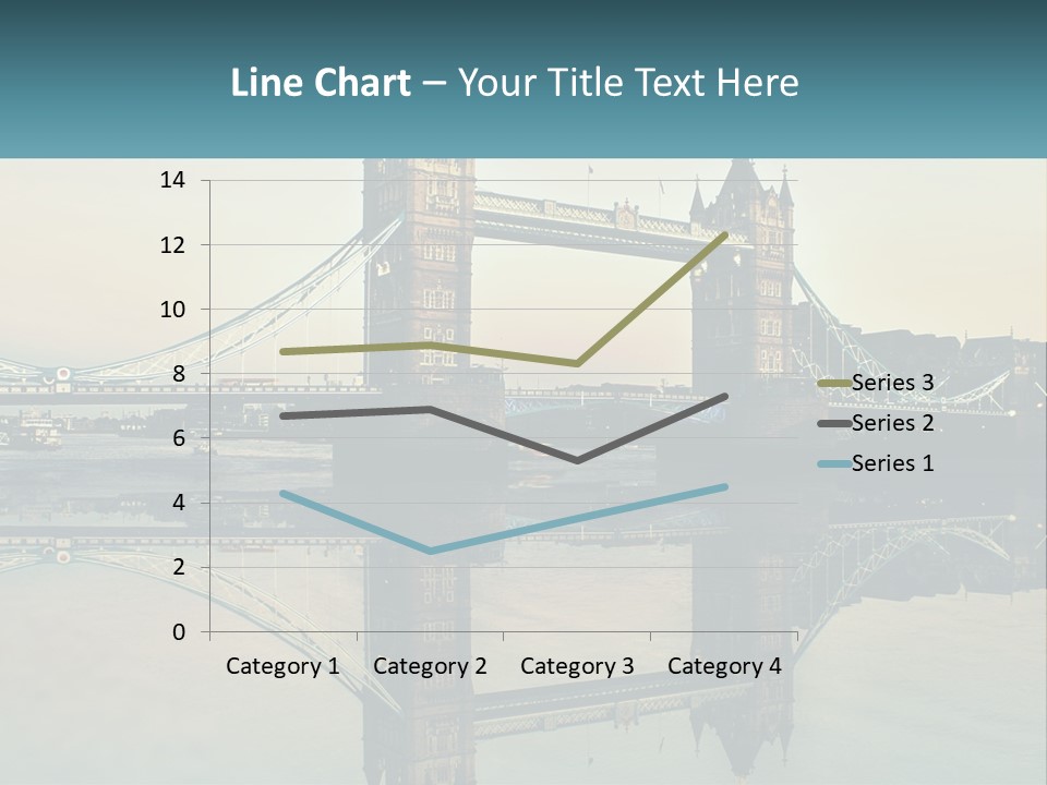 A Bridge With A Reflection In The Water PowerPoint Template