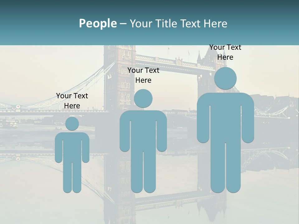 A Bridge With A Reflection In The Water PowerPoint Template