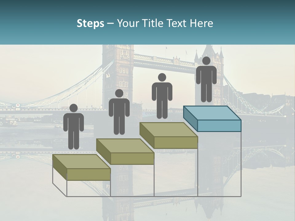 A Bridge With A Reflection In The Water PowerPoint Template