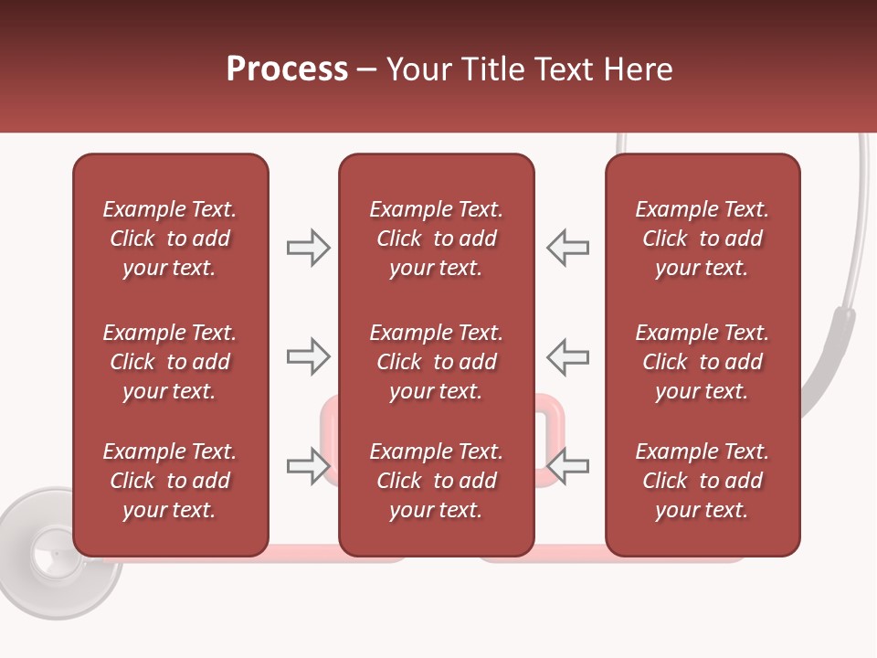 A Stethoscope With A Medical Symbol On It PowerPoint Template