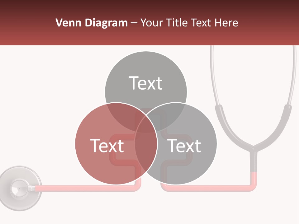 A Stethoscope With A Medical Symbol On It PowerPoint Template