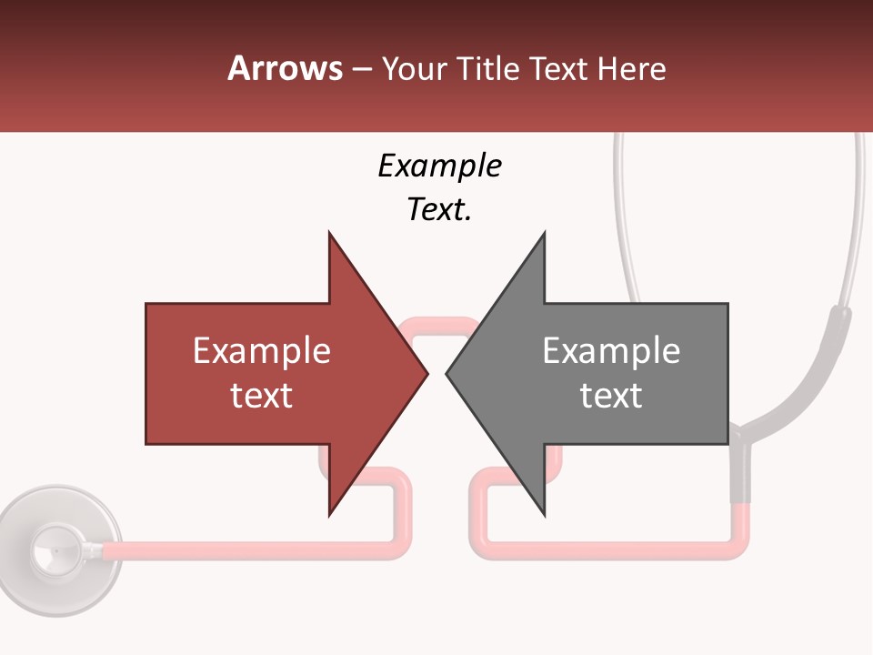 A Stethoscope With A Medical Symbol On It PowerPoint Template