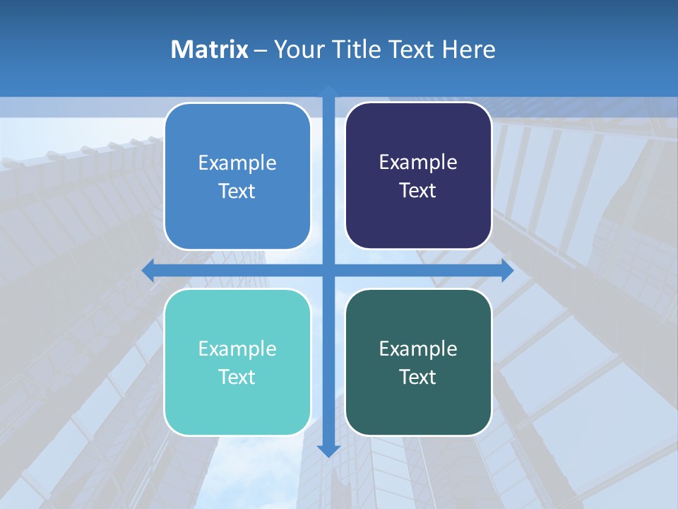 A Group Of Skyscrapers With The Sky In The Background PowerPoint Template