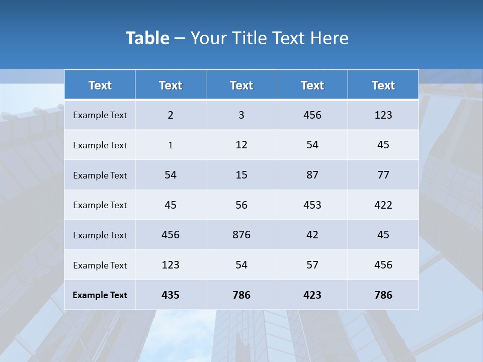 A Group Of Skyscrapers With The Sky In The Background PowerPoint Template