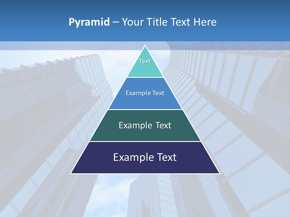 A Group Of Skyscrapers With The Sky In The Background PowerPoint Template