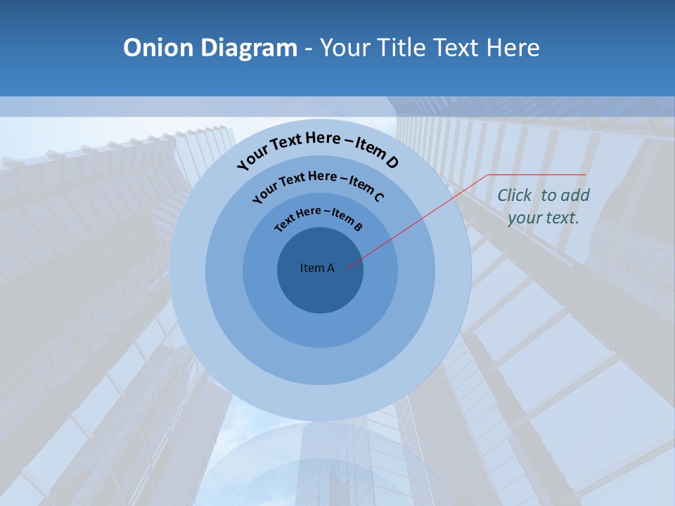 A Group Of Skyscrapers With The Sky In The Background PowerPoint Template