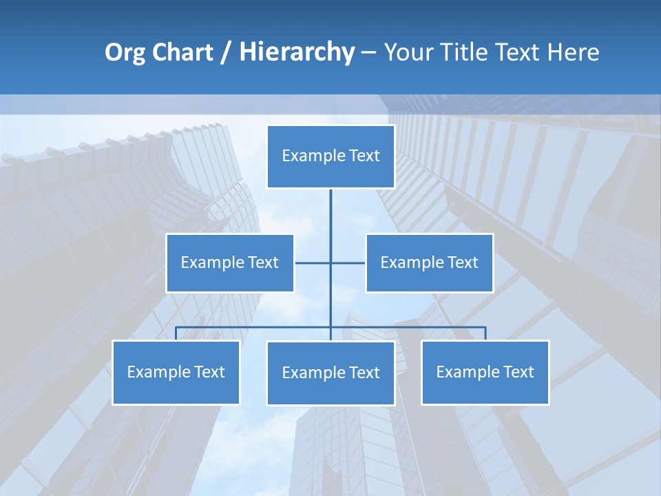 A Group Of Skyscrapers With The Sky In The Background PowerPoint Template